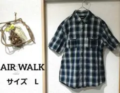 【AIR WALK】チェック柄 半袖シャツ