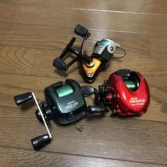 ベイトリール スピニングリール 3点セット