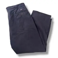 90s ポロラルフローレン ポロチノ ツータック ネイビー 古着 W36 L30