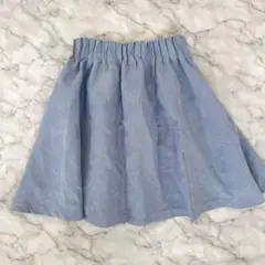 薄い青のスカート風キュロット サイズ130