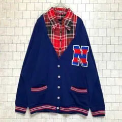 Diy Deep ネイビー カーディガン Mサイズ　 人気デザイン　人気カラー
