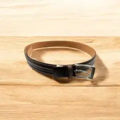 TETE HOMME テットオム 本革 レザーベルト ダークブラウン系