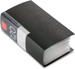 BUFFALO CDu0026DVDファイルケース ブックタイプ 120枚収納 ブラック