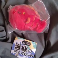 にっこりーノ クオリア 海鮮のぬいぐるみ3 鯛 タイ 魚 未使用 マスコット