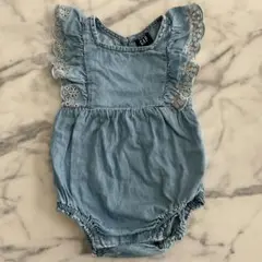 ベビーギャップ　6-12month デニムロンパース　美品