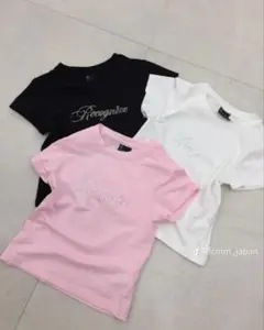 新品タグ付き✨FCMM ラインストーンクロップティ　TシャツS サイズ　/335