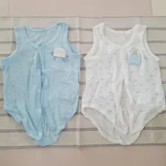 カメとチンアナゴのベビー肌着2枚セット