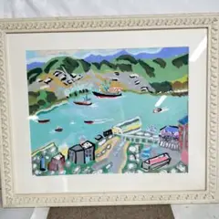絵画展買取品‼️最安値スタート‼️ 水彩画 『函館港』風景画