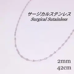 【サージカルステンレス】リップチェーン ネックレス ti035 シルバー