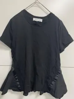 con te 黒 レース ディテール Tシャツ Mサイズ