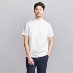 WEB限定 BEAUTY&YOUTH クリアガスコットンモックネックカットソー