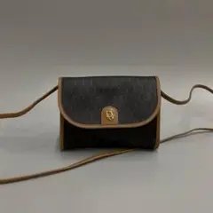 極 美品 クリスチャンディオール ハニカム 柄 ロゴ レザー ショルダーバッグ