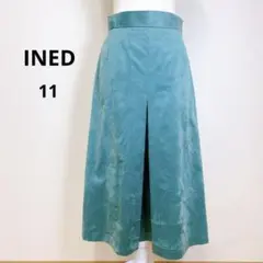 美品 INED フェイクスエードボックススカート KOMASUEDE 11