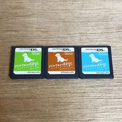 【中古】ニンテンドッグス Nintendo 任天堂 DS ゲームソフト 3点