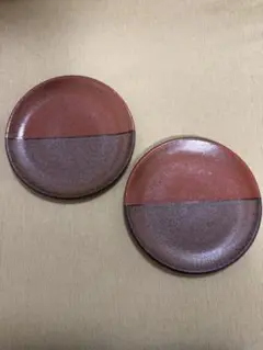 新品　小澤基晴　弓張月6寸皿　2枚セット