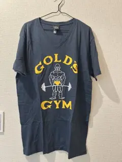 GOLD'S GYM VネックTシャツ ネイビー