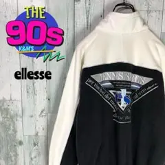 80's 90's ellesse エレッセ　日本製　ハーフジップトレーナー