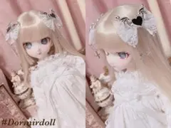 ドール用ゴシック風髪飾り￤①(MDD MSD 幼SD)