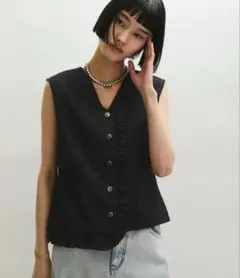 【WEB限定】ラッフルコンビスリーブレストップス