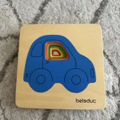 Beledduc 木製車型パズル 4ピース