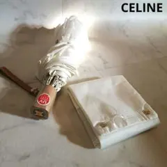 【未使用】CELINE セリーヌ レース オフホワイト 折り畳み傘 マカダム