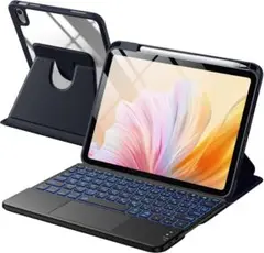 iPad用 キーボード付きケース バックライト 第11、12世代