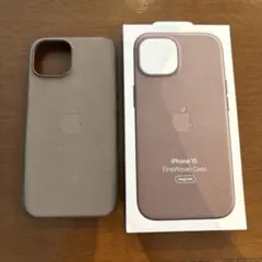 iPhone15 純正ケース ブラウン