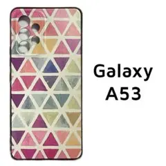 Galaxy A53 5G ケース カラフル 三角 トライアングル