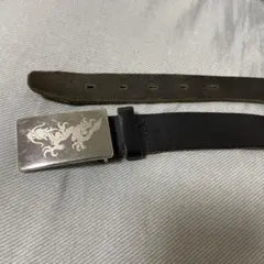 BURTON 本革 ベルト 34インチ ブラック イギリス製