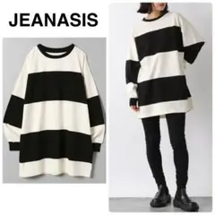 ✨新品✨JEANASIS ジーナシス アソートボーダーBIGLST ロンT 白黒