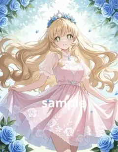 AIイラスト　美女 L版サイズ 1点物 A38
