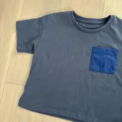 ★ユーズド★UNIQLO エアリズム Tシャツ ワイド ネイビー【90ｃｍ】