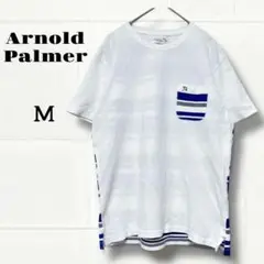 アーノルドパーマー　Tシャツ　半袖　M レディース　綿100% ポケット　春〜夏