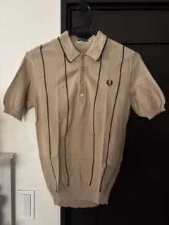 FRED PERRY ストライプ ポロシャツ レア クッキー Sサイズ
