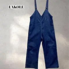 ラコレ　サイドシンチデニムサロペット　オーバーオール　Ｓサイズ　5536