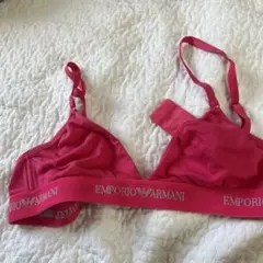 新品美品　EMPORIO ARMANI 赤 ブラジャー Mサイズ