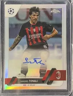 SANDRO TONALI TOPPS CHROME UCC auto