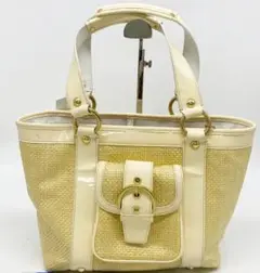 コーチCOACHハンドバッグ F11684 レガシーストロー