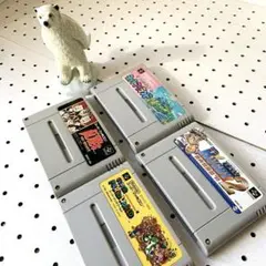 【SFC】スーパーファミコン ゲームソフト 4本セットまとめ売り