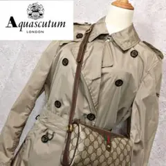 【美品】アクアスキュータム Aquascutum ナイロン トレンチコート 古着