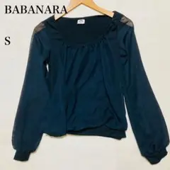 （588）BABANARA 袖シースルーカットソー　y2k