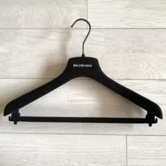 ①BALENCIAGA ハンガー 38㎝ 1本 バレンシアガ ベロア 黒