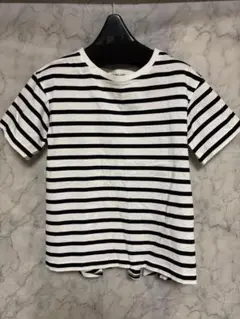 Ray BEAMS /バック フレア ハーフスリーブ Tシャツ　ボーダー