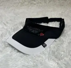 美品✨】特価✨】SY32　ゴルフ　サンバイザー　ブラック＆ホワイト　ゴルフウェア