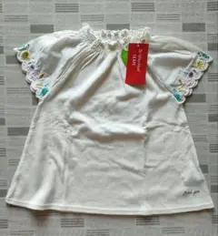 新品タグ付き Tシャツ SKÄPE シシュノン 貝殻刺繍 マリン柄