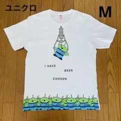 ユニクロ　Tシャツ　トイストーリー　ディズニー　ピクサー　リトルグリーンメン　M