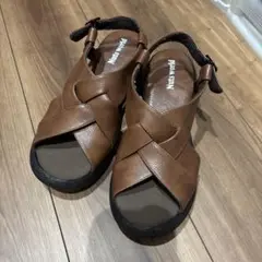 ナッツワールド　編みサンダル