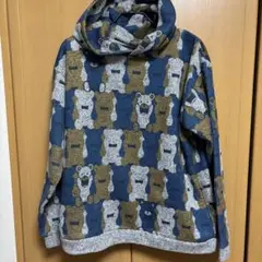【ユニセックス】総柄パーカー/アートオブザドッペルゲンガーコントロールベア