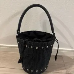 【美品】ユナイテッドアローズ スタッズ円柱バック
