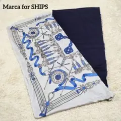 404 Marca for SHIPS ストール シルク 伝統横濱スカーフ